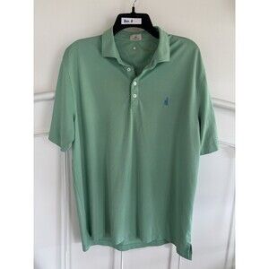 Johnnie-O Hangin Out Polo Shirt Large Mint Green Short Sleeve $99